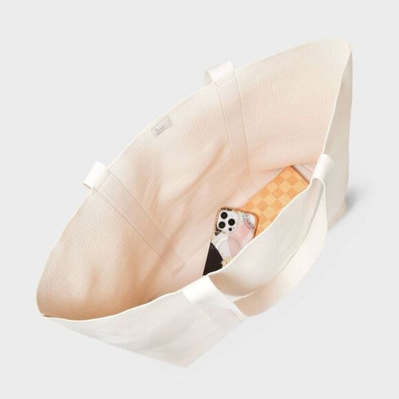 A New Day - Engineered Knit Tote Handbag - A New Day Off-White Off-White - Picture 4 of 4